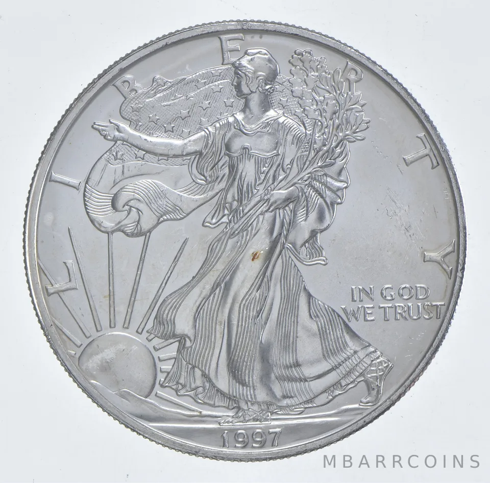 Better Date 1997 American Silver Eagle 1 Troy Oz .999 Fine Silver *130