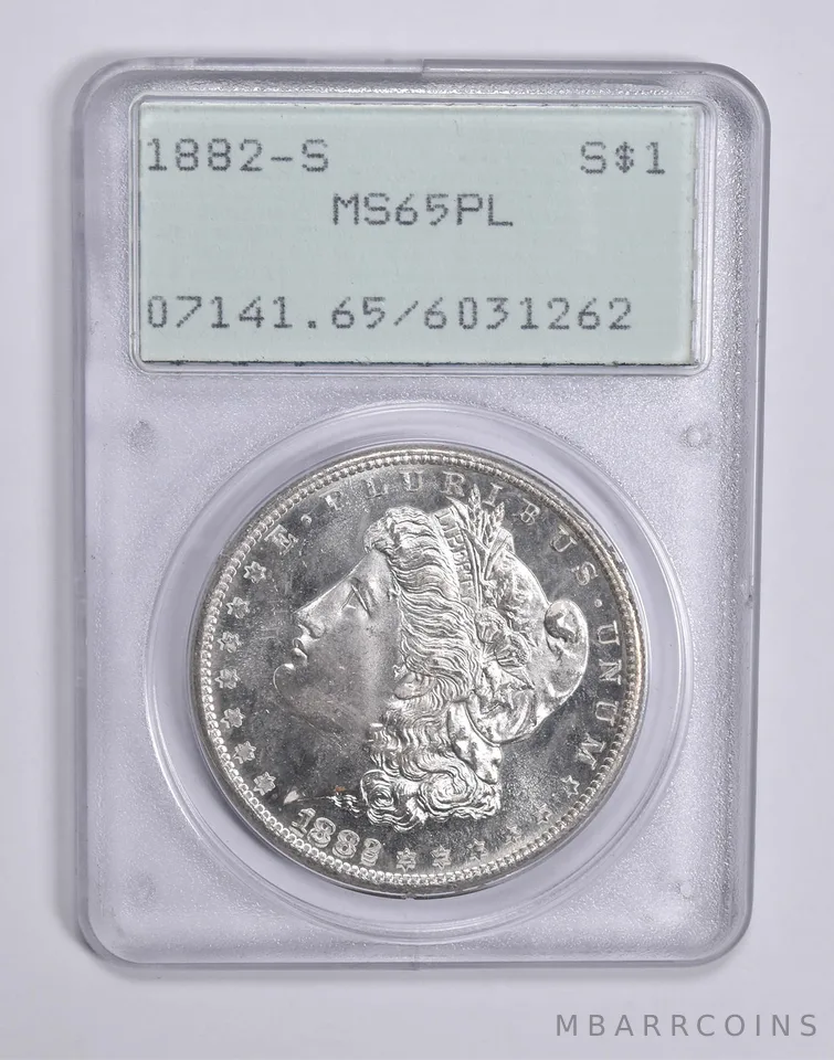 MS65 PL 1882-S Morgan Silver Dollar PCGS Rattler Upgrade? *0319