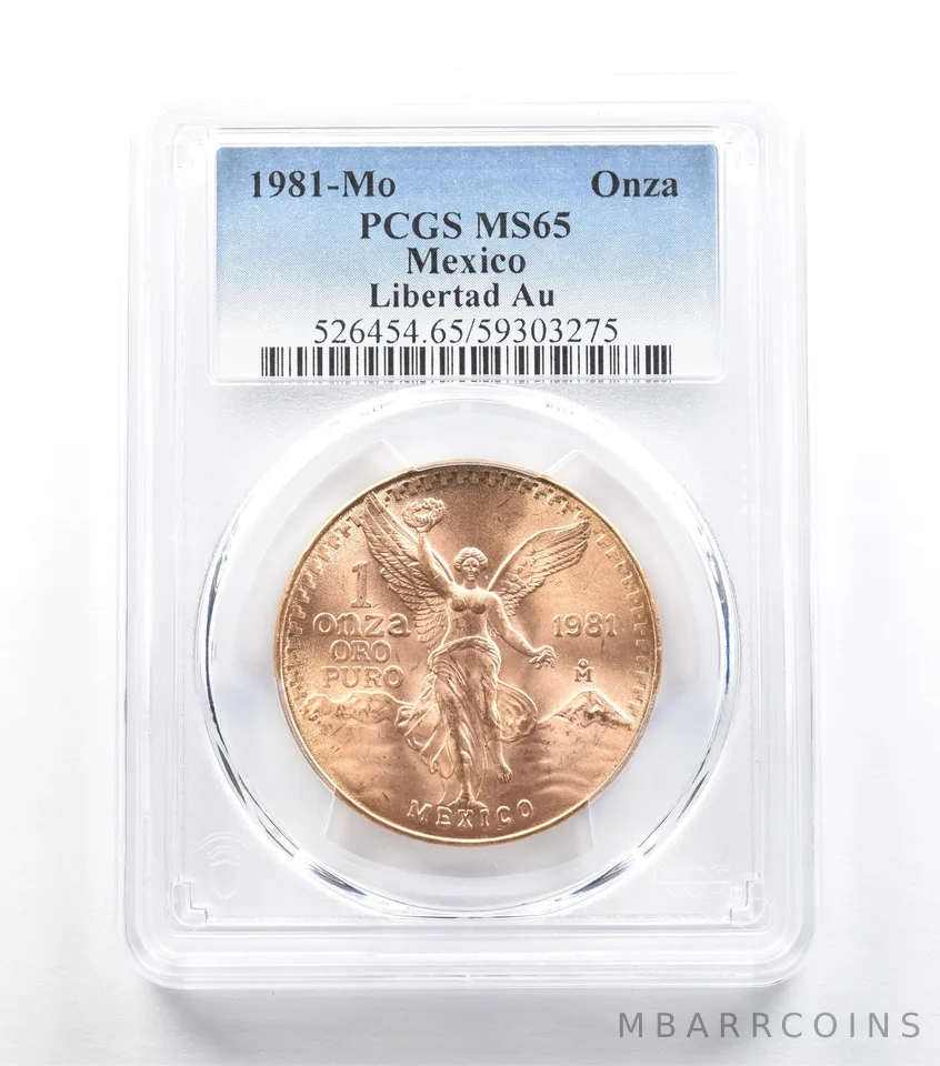 1981 Mo Mexico 1 Onza Gold Libertad MS65 PCGS *5586