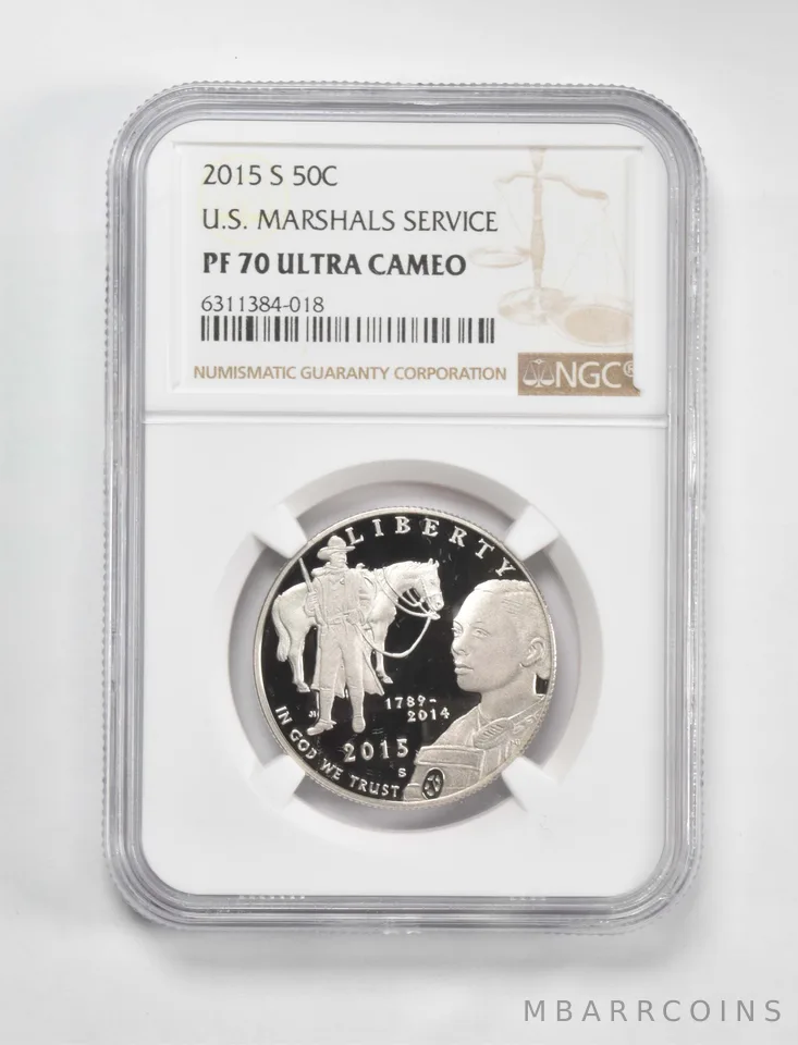 2015-S US Marshals Service Commemorative Half Dollar PF70 NGC