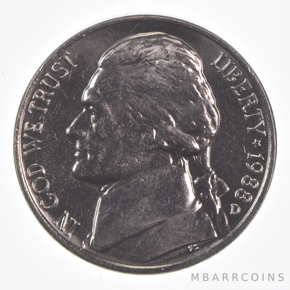 1988-D Jefferson Nickel Unc