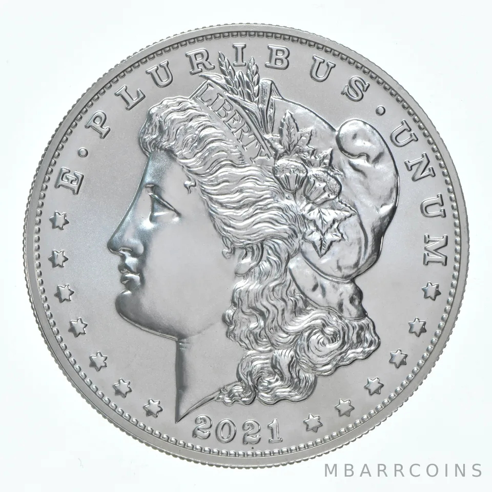 2021 Morgan Silver Dollar Unc .999 Silver