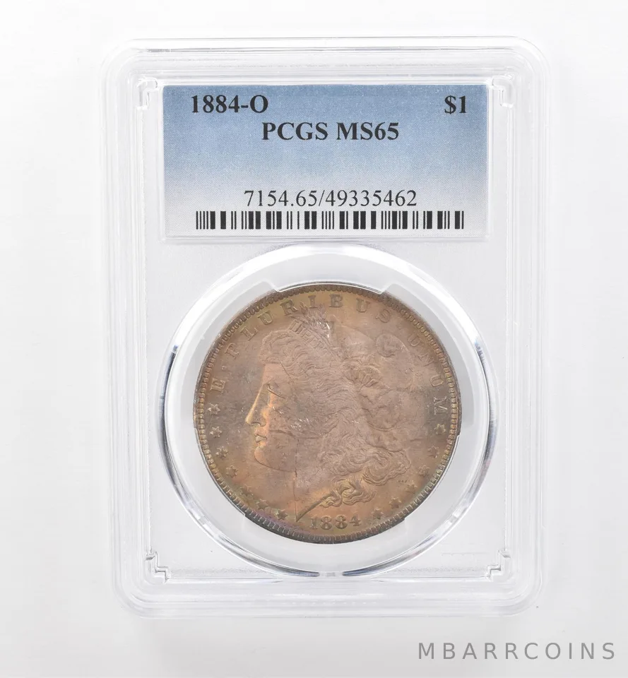 1884-O Morgan Silver Dollar MS65 PCGS Beautiful Tone *1949