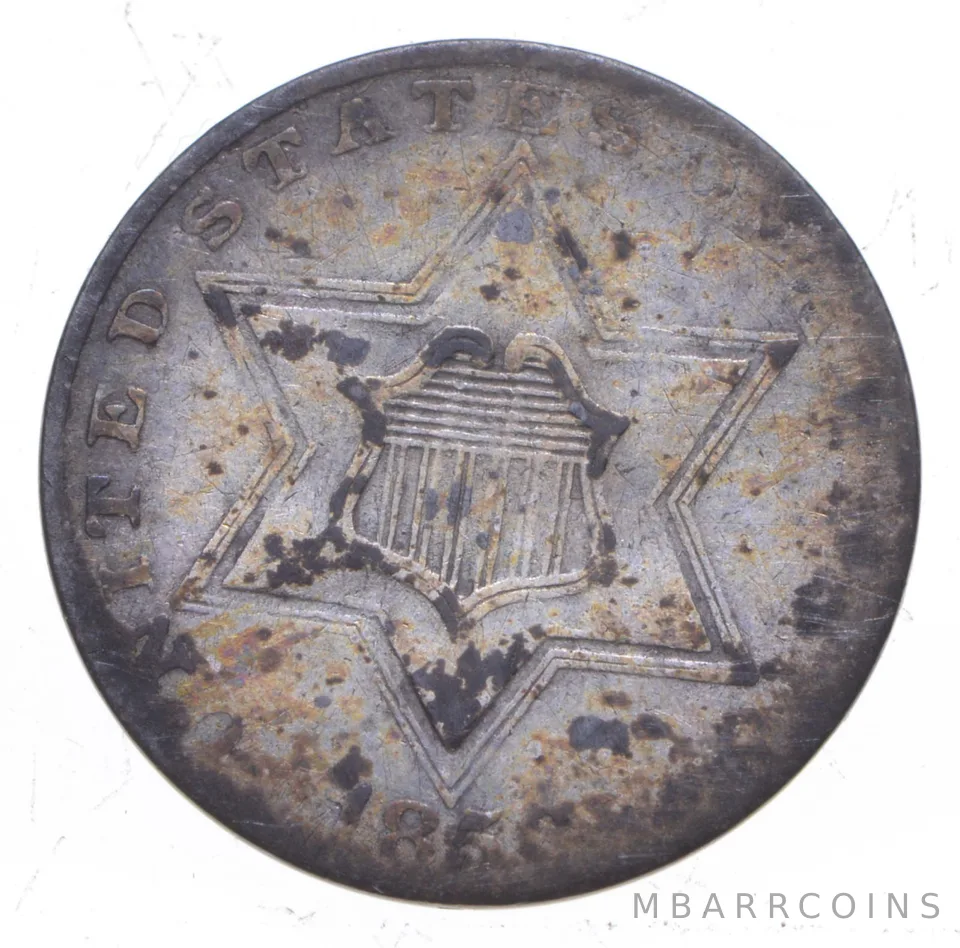 1856 Silver Three-Cent Piece *3346
