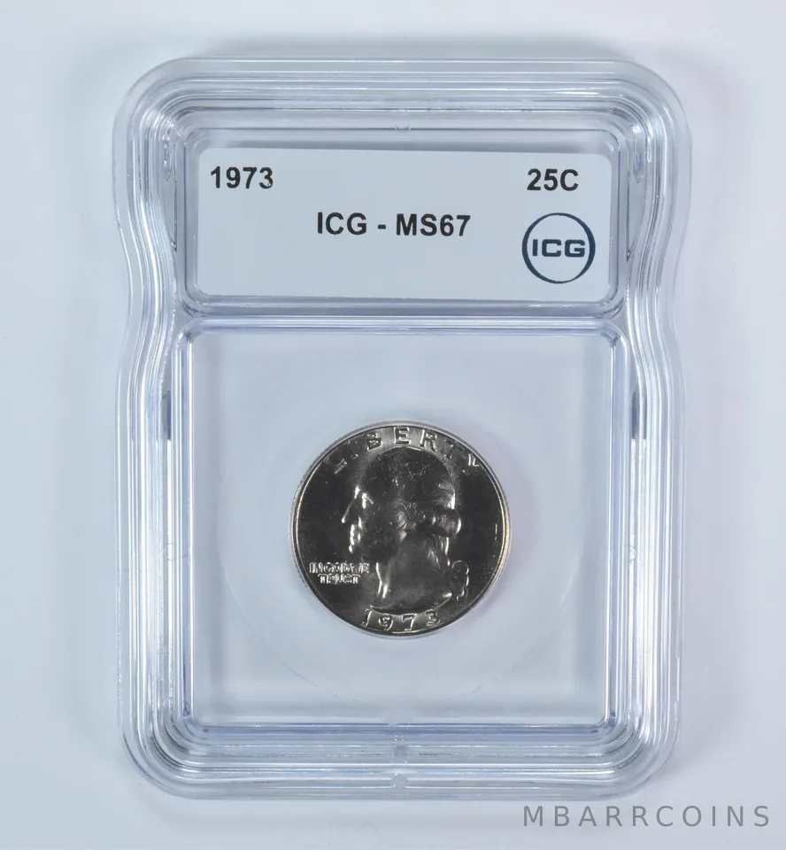 1973 Washington Quarter MS67 ICG