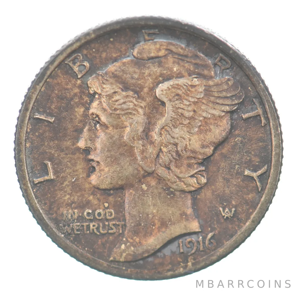 1916 Mercury Dime Beautiful Tone *5239