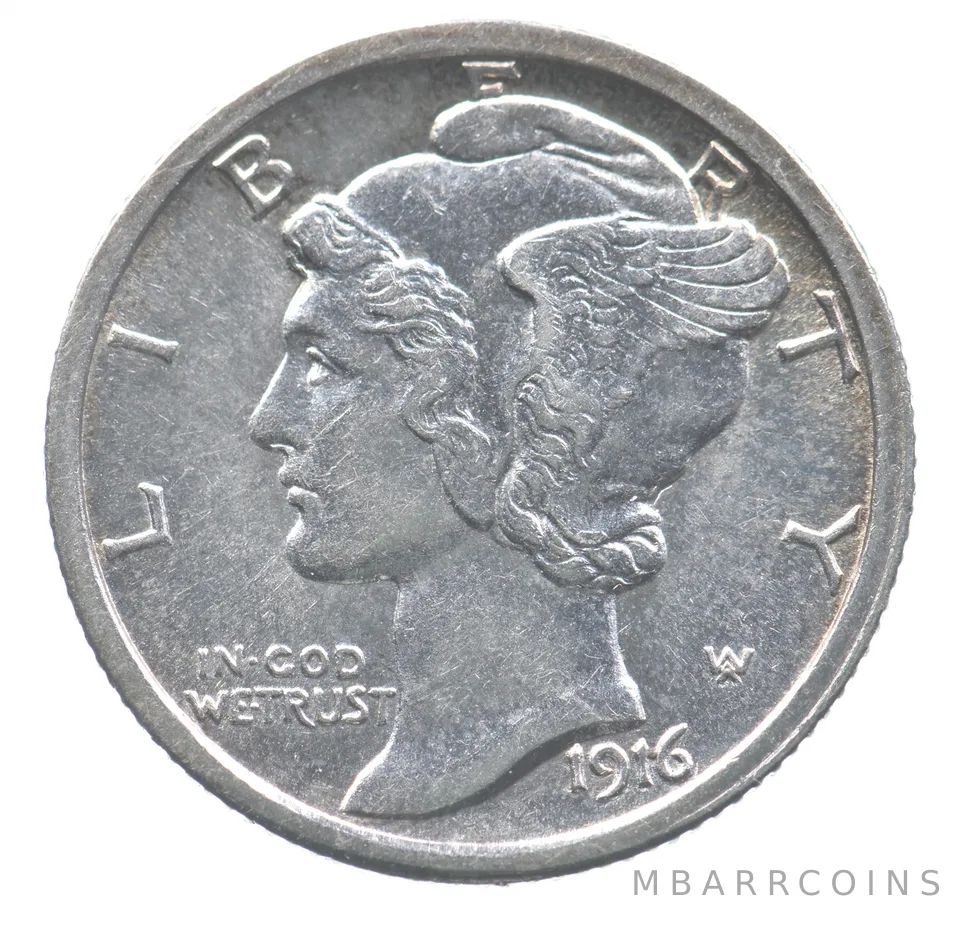 1916 Mercury Dime *8873