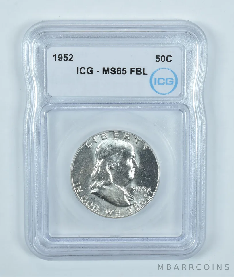 1952 Franklin Half Dollar MS65 FBL ICG