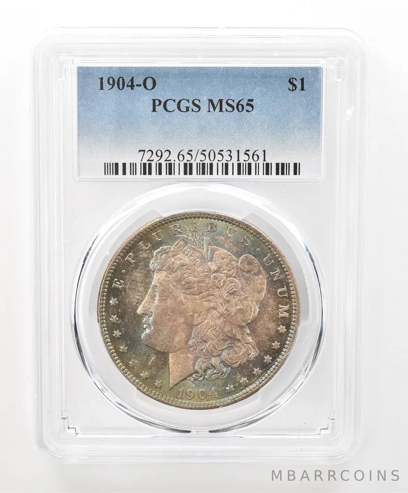 1904-O Morgan Silver Dollar MS65 PCGS Beautiful Tone a6653