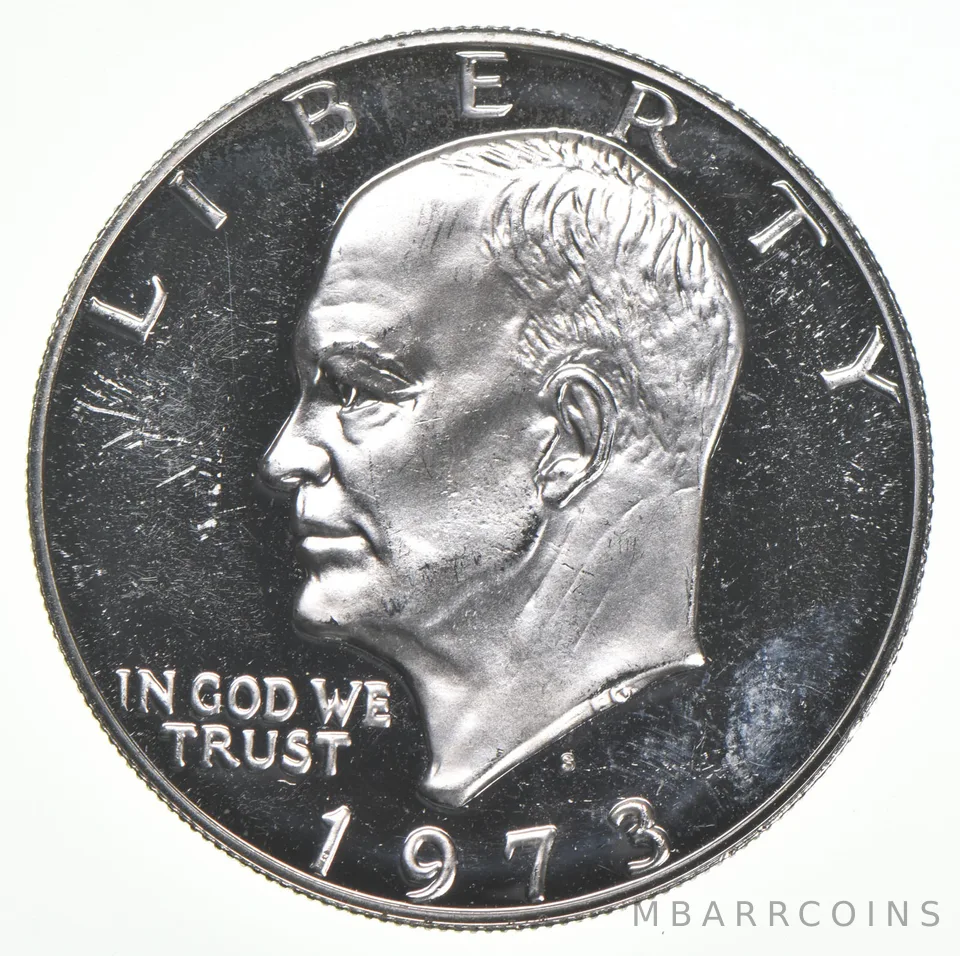 1973-S Eisenhower Dollar 40% SILVER - PROOF Cameo (1 coin)