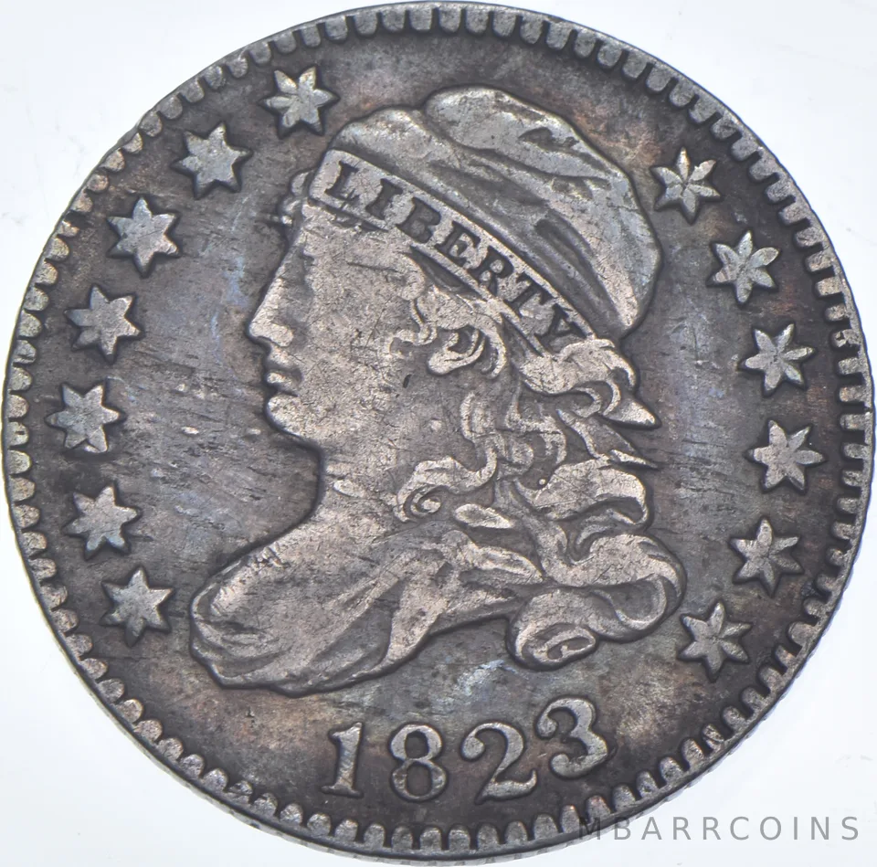 1823/2 Liberty Cap Dime - JR3 - Large E's a7617