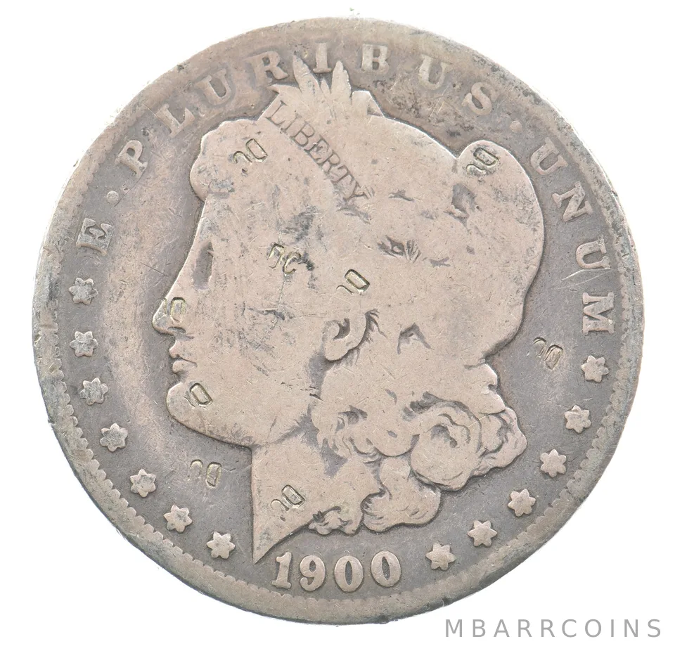 1900-O Morgan Silver Dollar "DC" Marked Counterstamped *3510