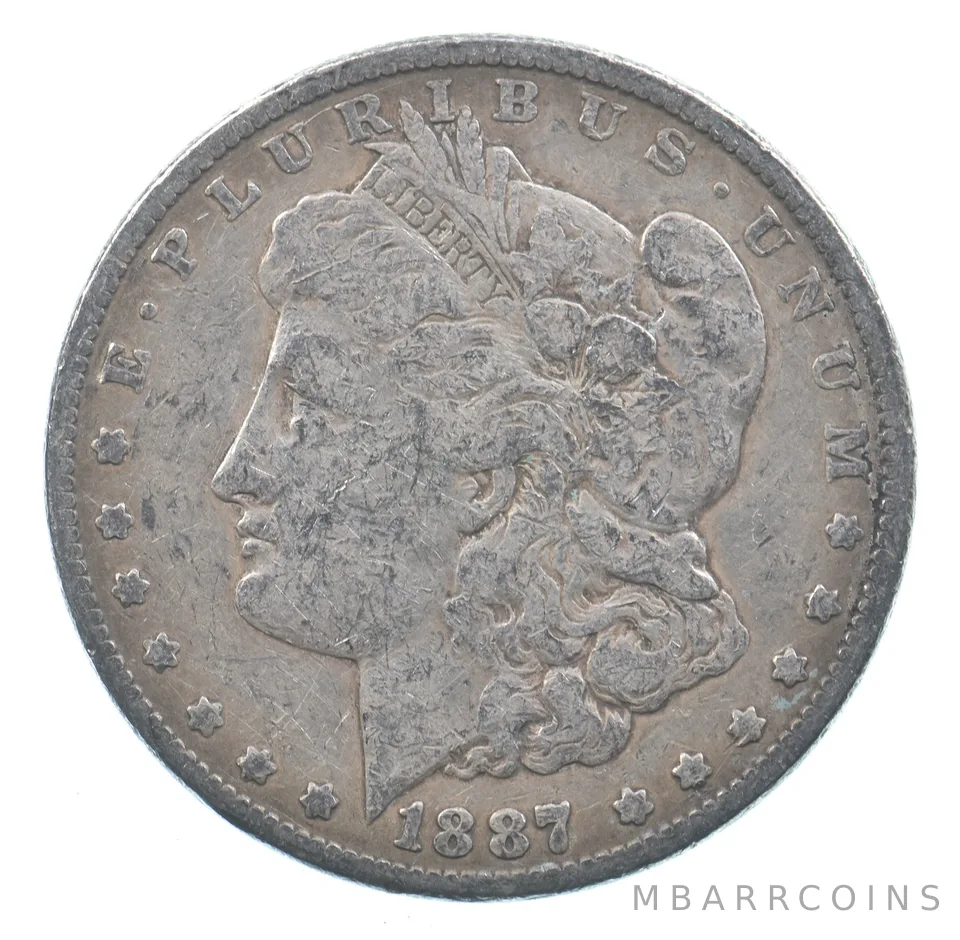 Early - 1887 Morgan Silver Dollar - 90% US Coin *988
