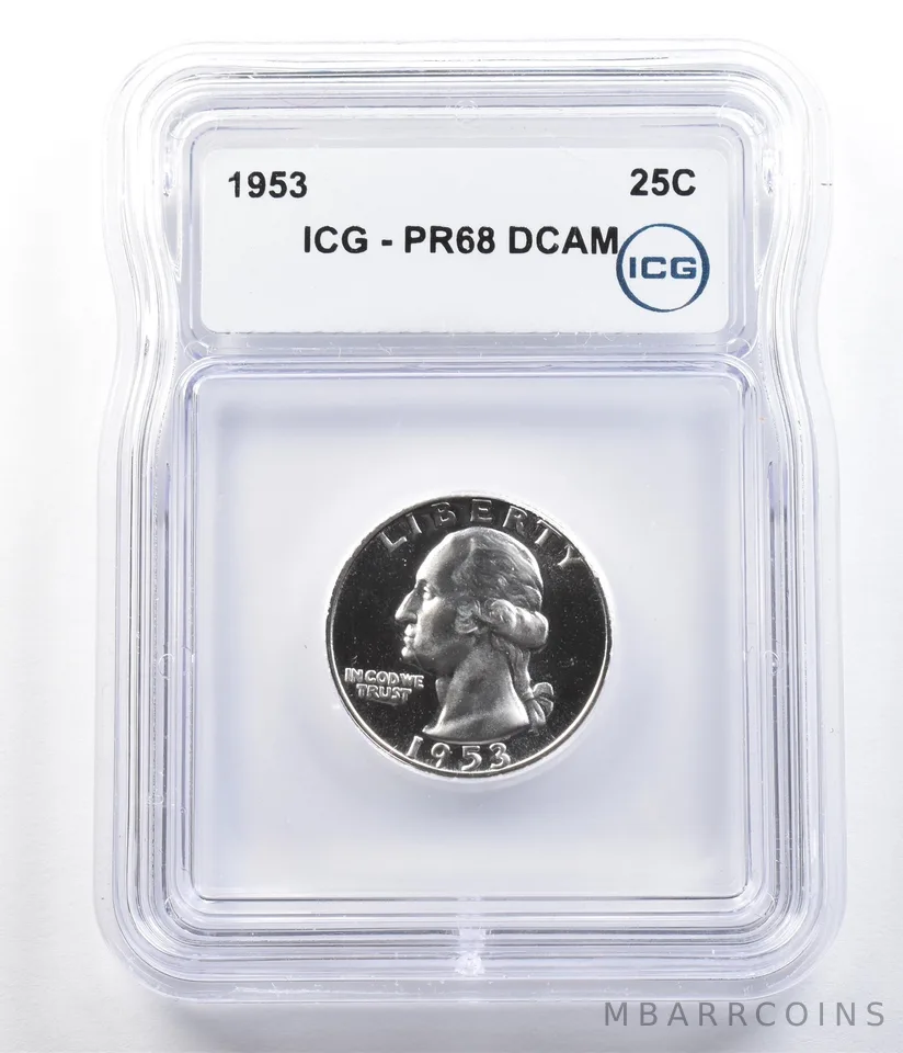 1953 Washington Quarter PR68 DCAM ICG *6283