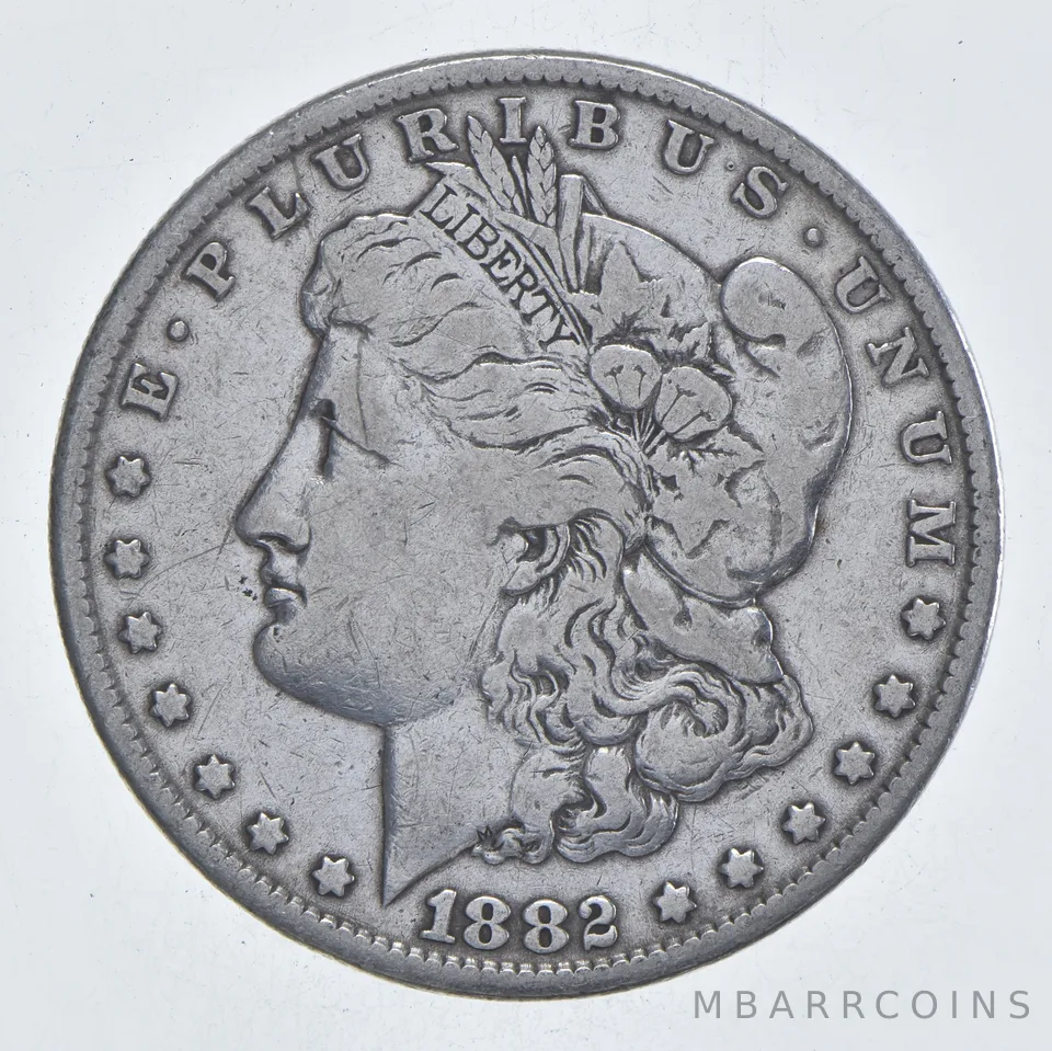 Early - 1882 Morgan Silver Dollar - 90% US Coin *071