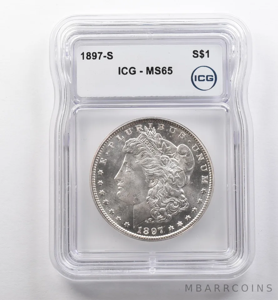 1897-S Morgan Silver Dollar MS65 ICG *2238
