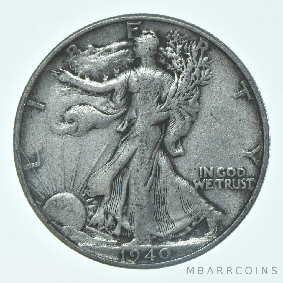 1940-P Walking Liberty Half Dollar CIRC VG+ 90% Silver