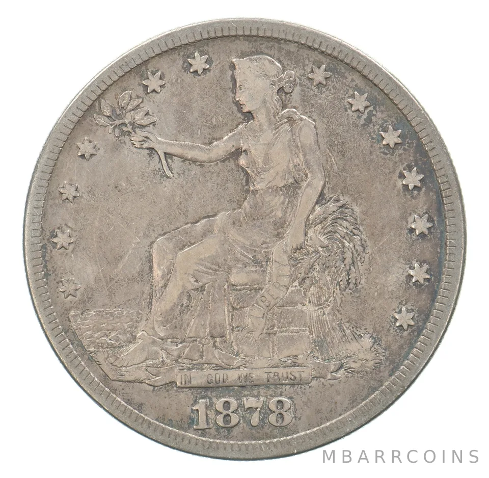 1878-S Seated Liberty Trade Dollar Beautiful Tone *5163