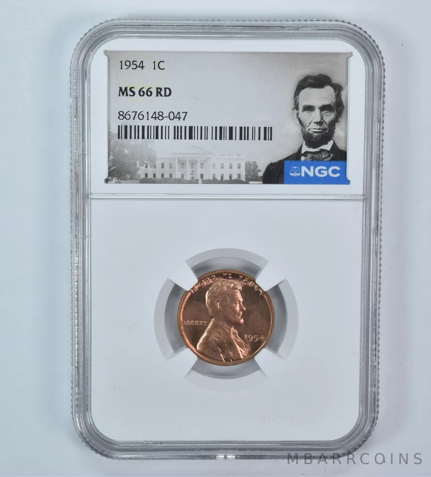 1954 Lincoln Wheat Cent MS66 RD NGC Special Label