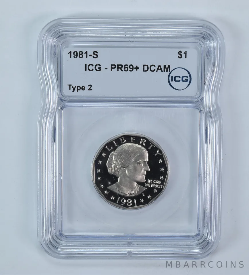 1981-S Susan B Anthony $1 Type 2 PR69+ DCAM ICG