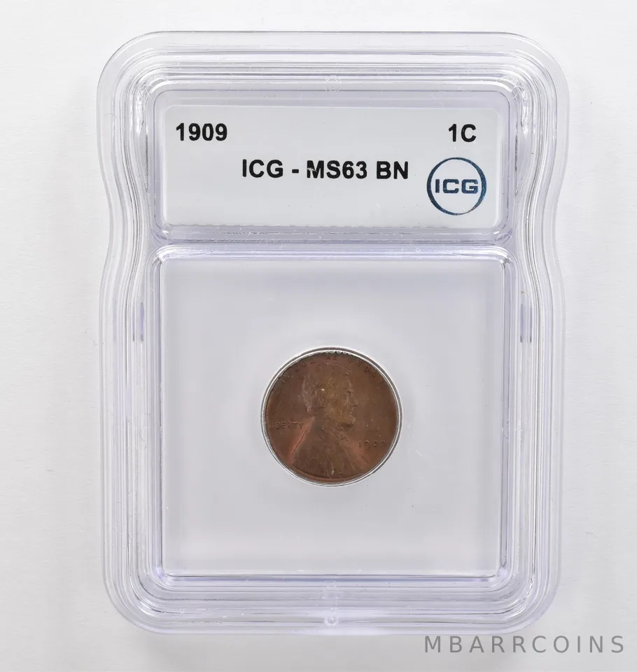 1909 Lincoln Wheat Cent MS63 BN ICG Beautiful Tone *9365