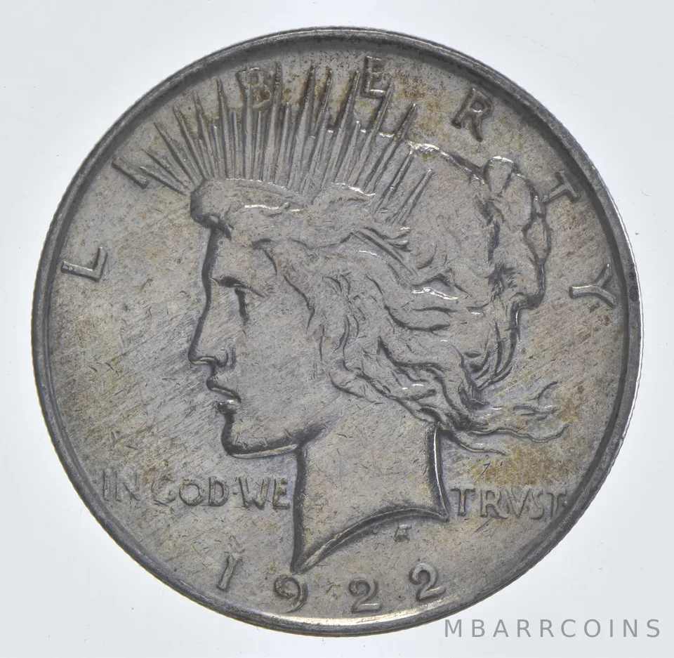 Better - 1922-D Peace Silver Dollar - 90% US Coin *673