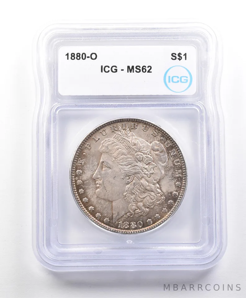 1880-O Morgan Silver Dollar MS62 ICG *3334