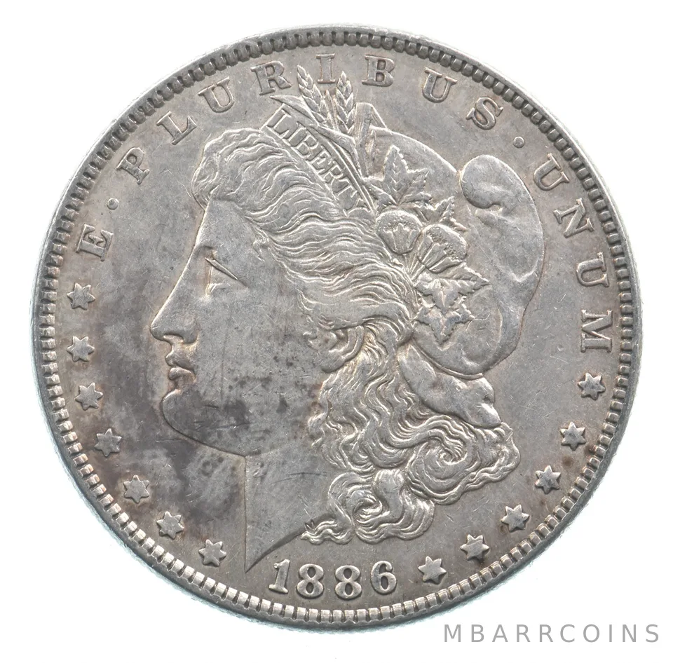 Early - 1886 Morgan Silver Dollar - 90% US Coin *012