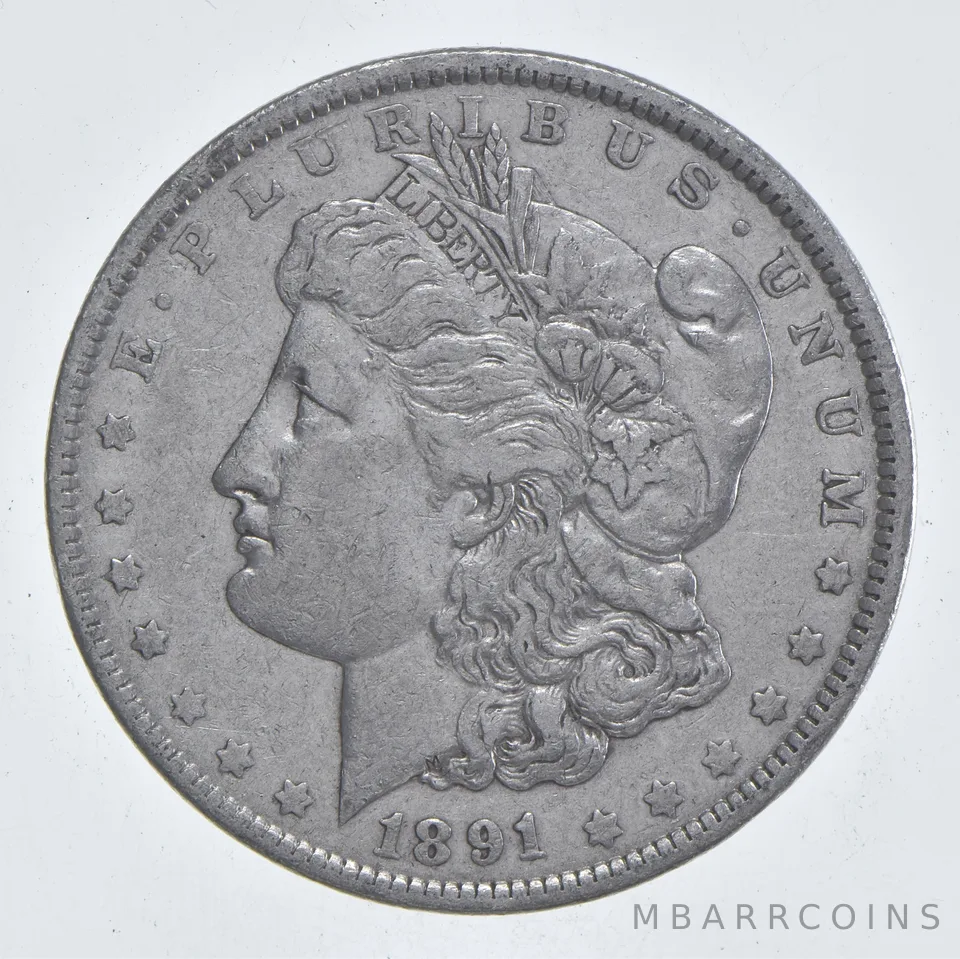Early - 1891 Morgan Silver Dollar - 90% US Coin *835