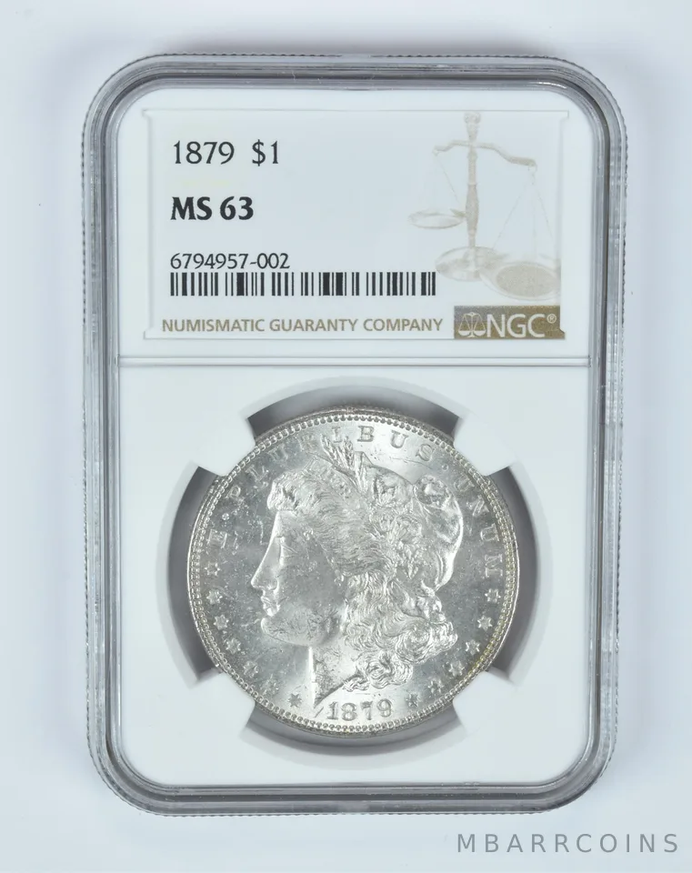 MS63 1879 Morgan Silver Dollar NGC Beautifully Toned *7467