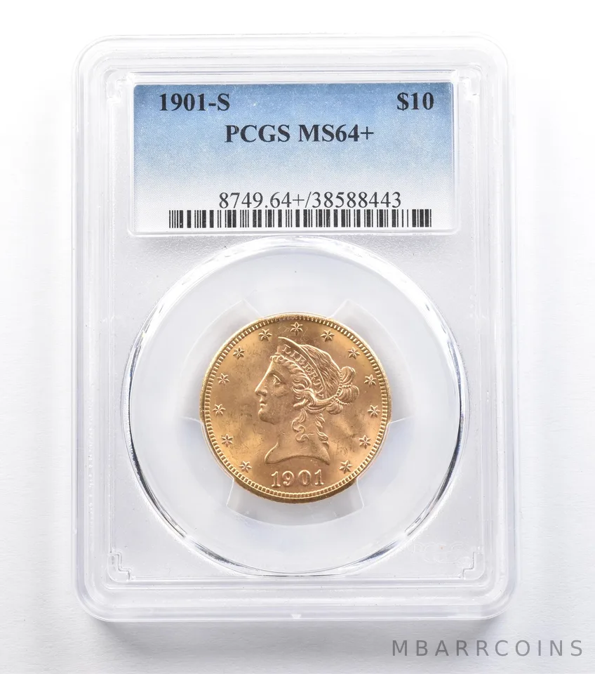 1901-S $10 Liberty Head Gold Eagle MS64+ PCGS *2236