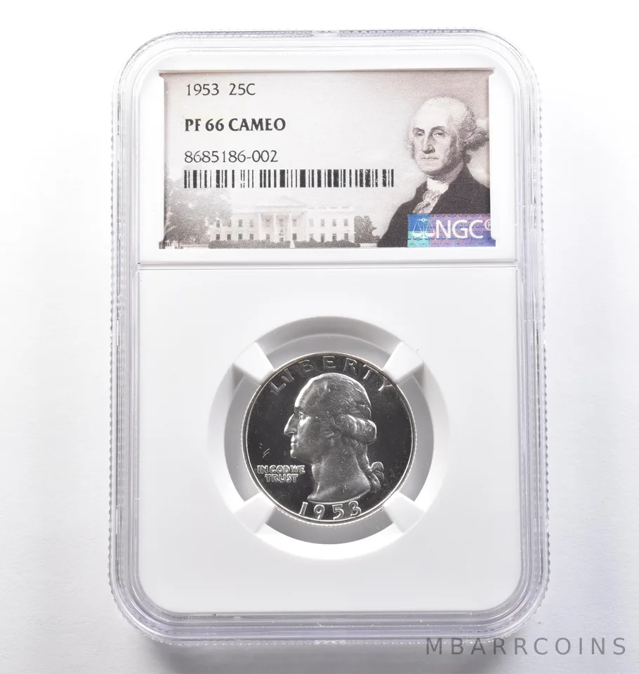 1953 Washington Quarter PF66 CAMEO NGC *3846
