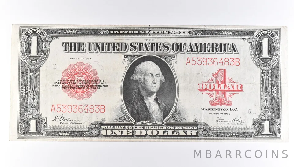 1923 $1 Legal Tender Large Note Red Seal *8854