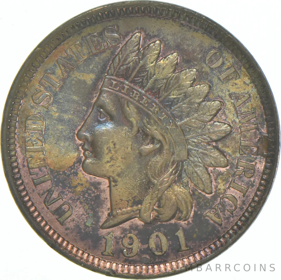 1901 Indian Head Cent a7942