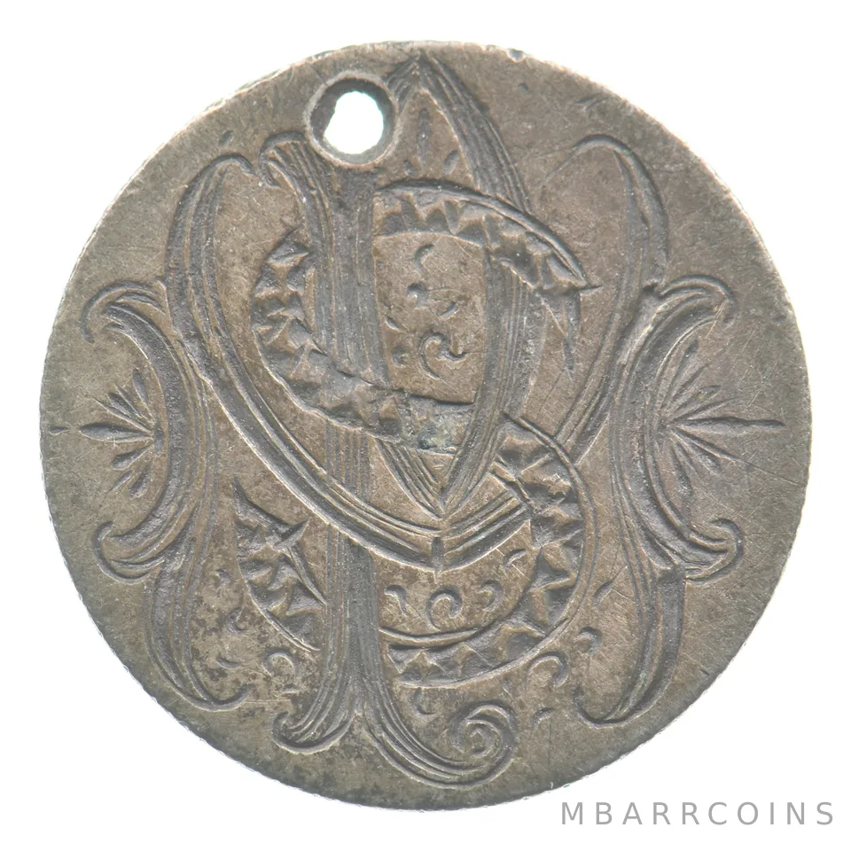 1877 Seated Liberty Dime Love Token Victorian S P *5508