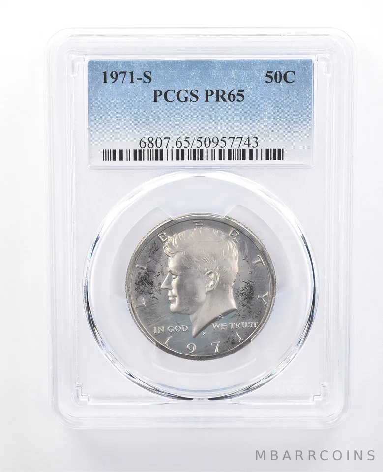 1971-S Kennedy Half Dollar PR65 PCGS Beautiful Tone *8135