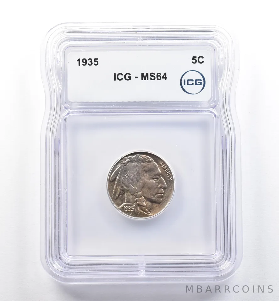1935 Indian Head Buffalo Nickel MS64 ICG *0288