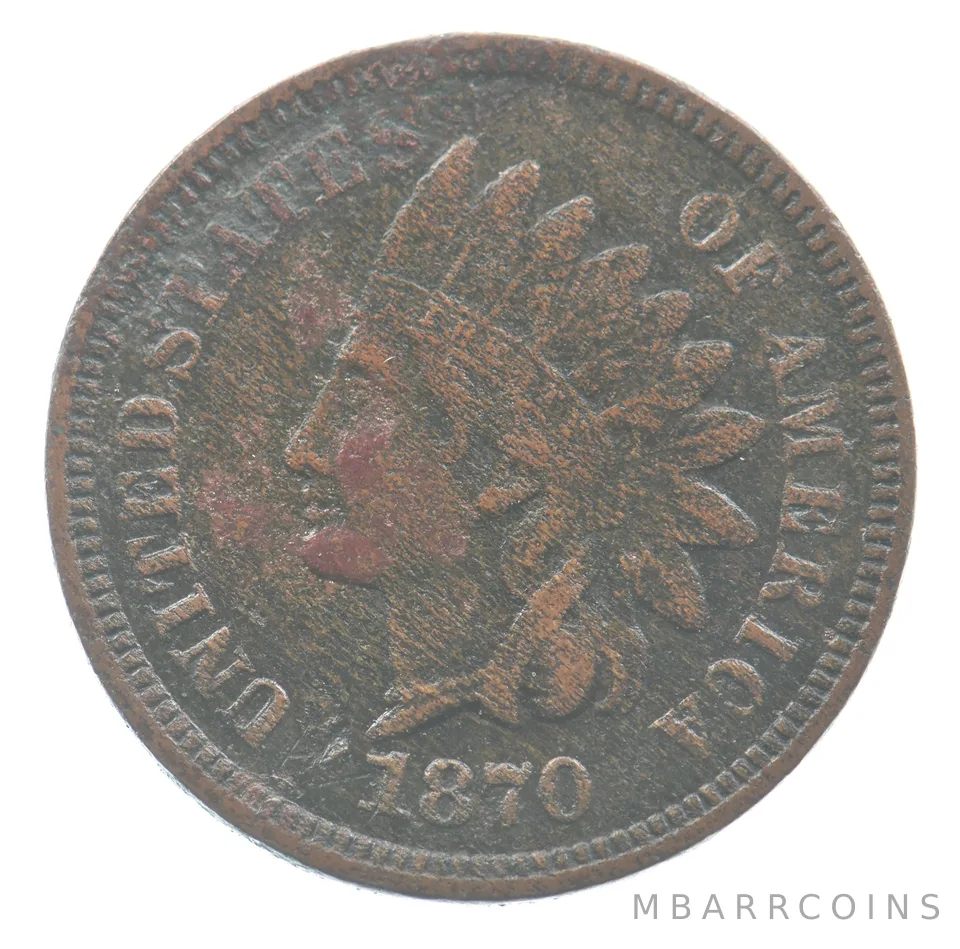 1870 Indian Head Cent *9352
