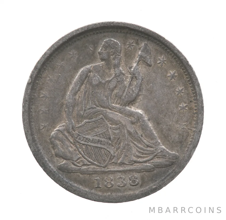 1838 Seated Liberty Half Dime Small Star *4591