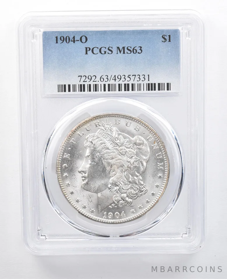 1904-O Morgan Silver Dollar MS63 PCGS Beautiful Tone Reverse *7699