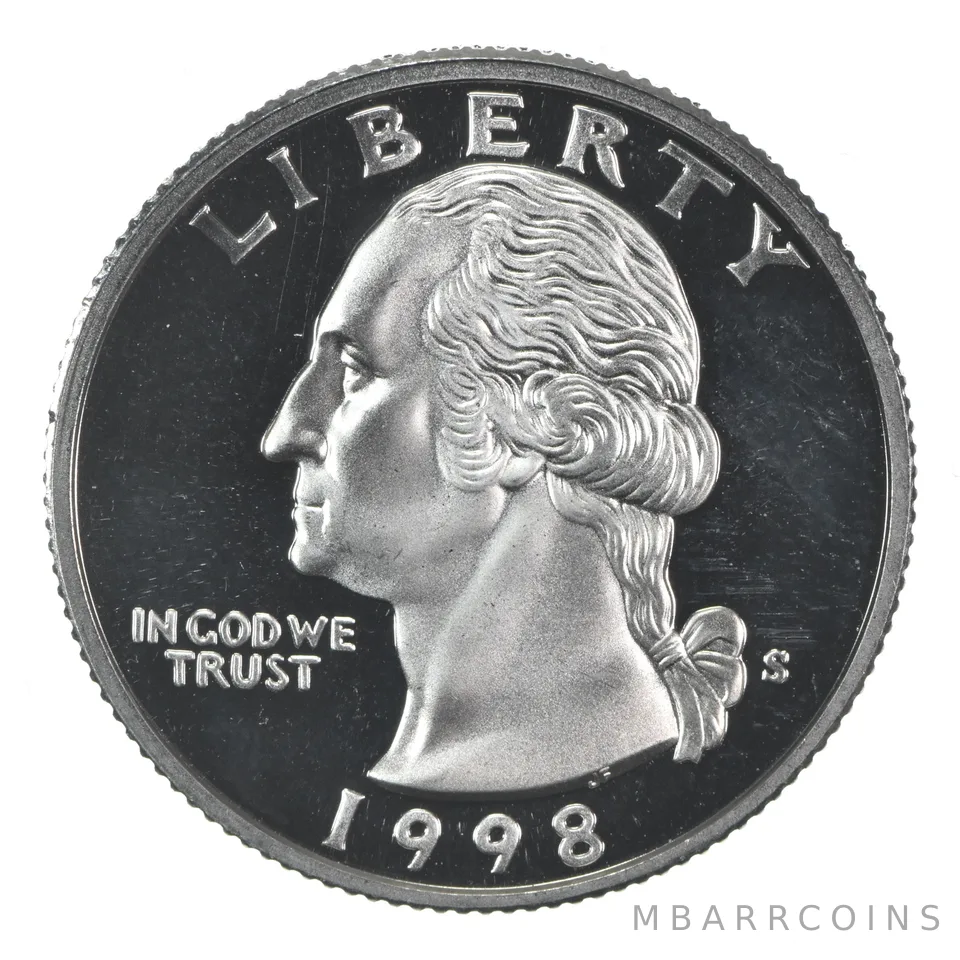 1998-S Washington Quarter CLAD Proof