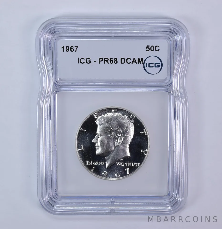 1967 Kennedy Half Dollar PR68 DCAM ICG