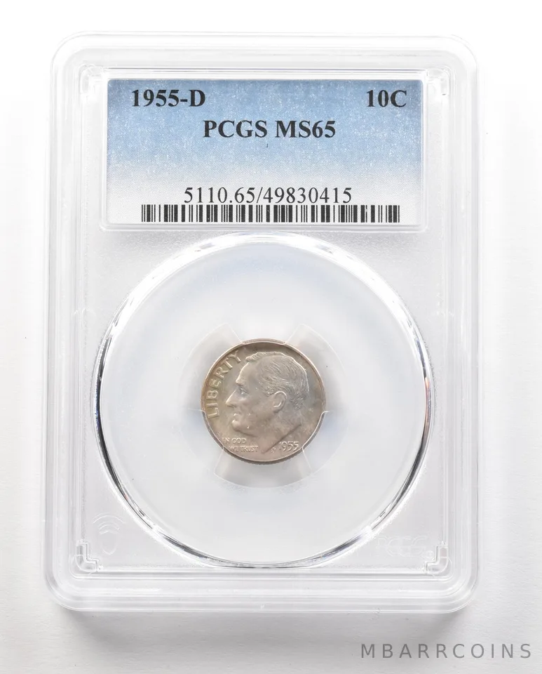 1955-D Roosevelt Dime MS65 PCGS *4847