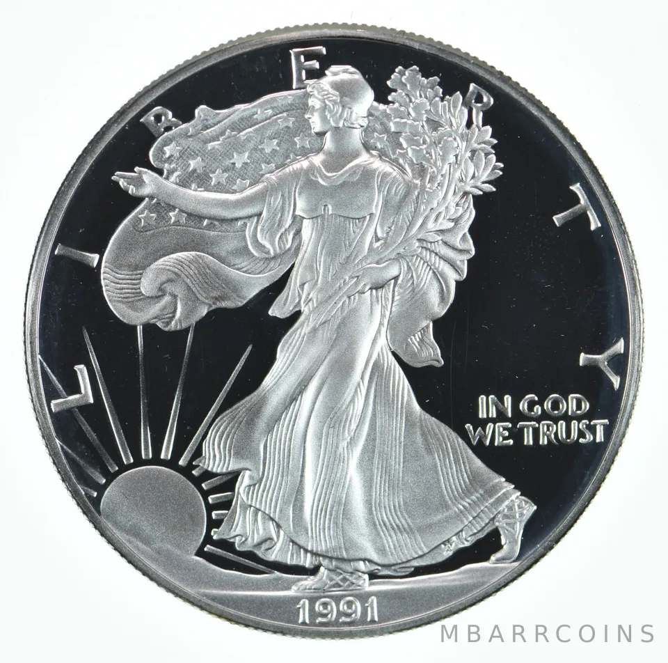 1991-S American Silver Eagle Proof Coin 1 Oz