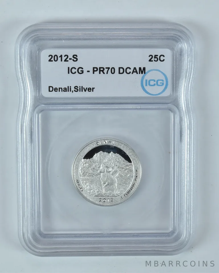 2012-S Washington Quarter ATB Denali Silver PR70 DCAM ICG