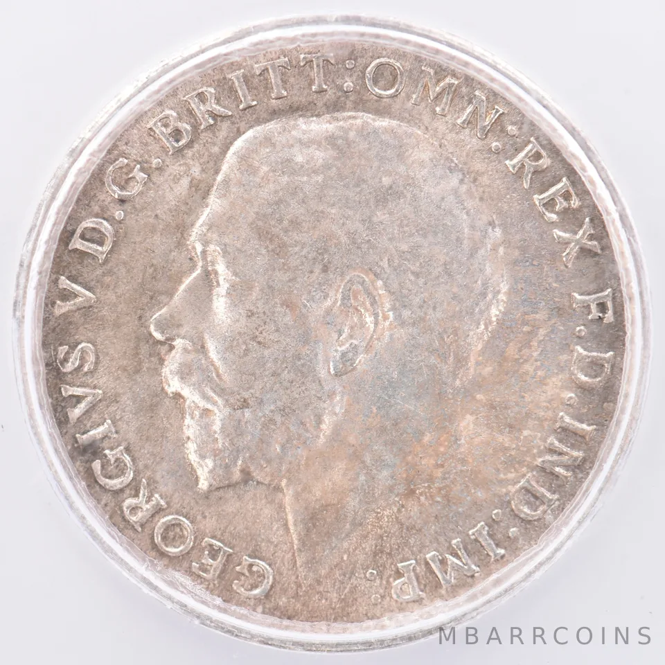 1916 Great Britain 3 Pence MS63 ICG Beautiful Tone *1929