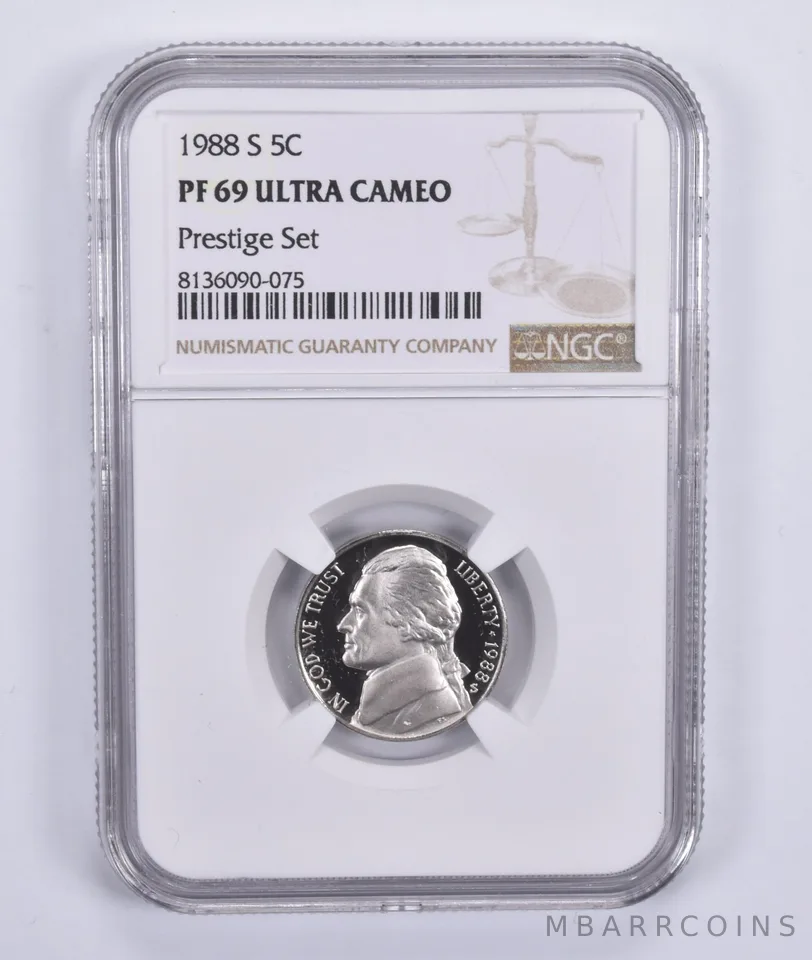 1988-S Jefferson Nickel Prestige Set PF69 UCAM NGC
