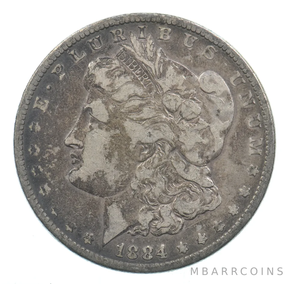 Early - 1884 Morgan Silver Dollar - 90% US Coin *797