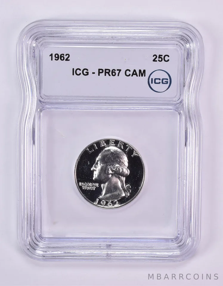 1962 Washington Quarter PR67 CAM ICG