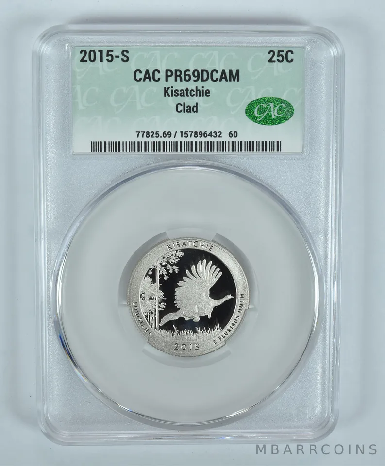 2015-S Washington Quarter Kisatchie CLAD ATB PR69 DCAM CAC CACg
